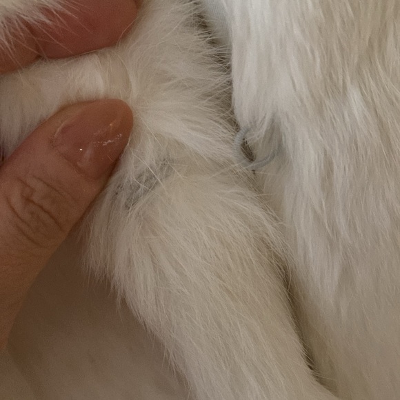 VINTAGE SERGIO VALENTE CREAM RABBIT FUR COAT | EUC | MADE IN FRANCE - Picture 16 of 16